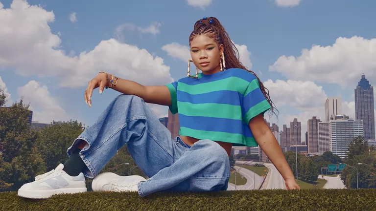 Exclusive: Storm Reid Launches New Balance Sneaker Collaboration Inspired by Atlanta’s Y2K Fashion Scene With Hidden Message of Faith